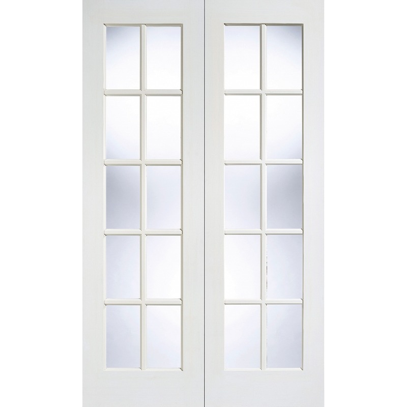 Internal White Moulded SA Glazed Door Pair